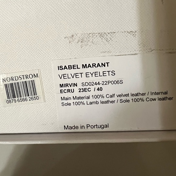 Isabel Marant Velvet Leather Suede Slip-On Mirvin Clogs NWB Size 40/ 9.5 - Picture 12 of 15